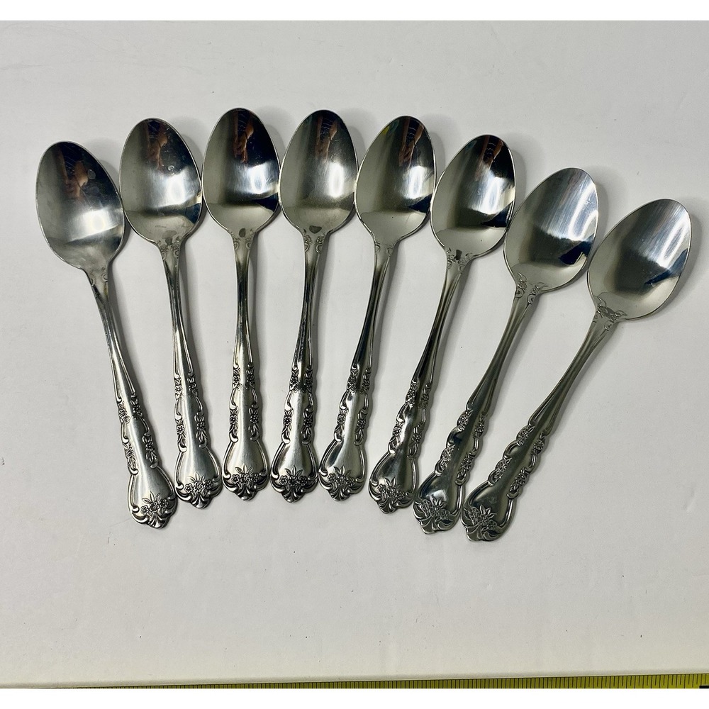 Stanley Roberts Rogers Delight 8 Soup Spoons Stainless Replacements